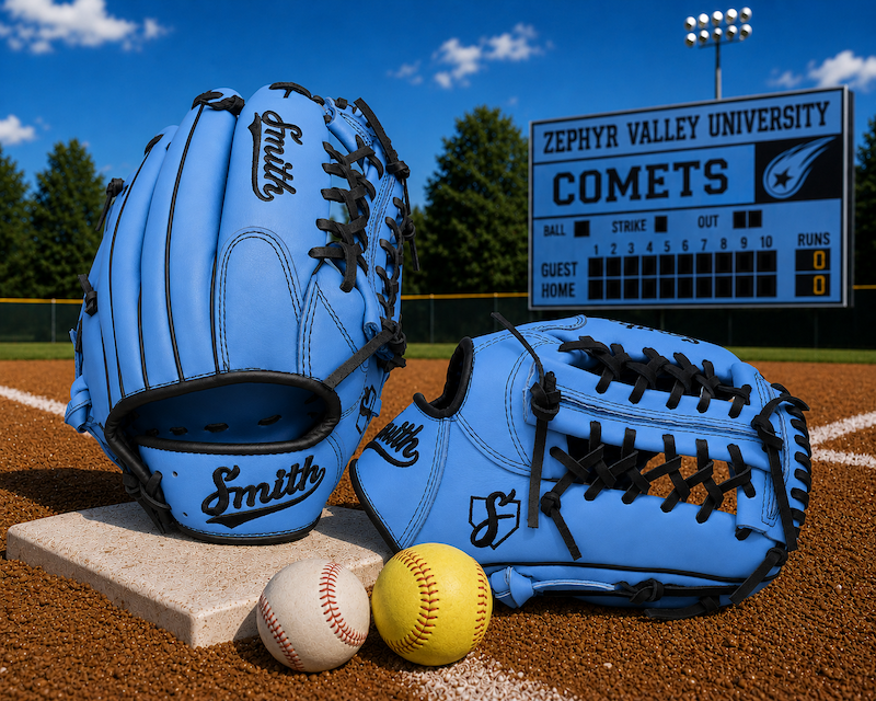 Smith FGNW-Baby Blue n Black Baseball and Softball Glove