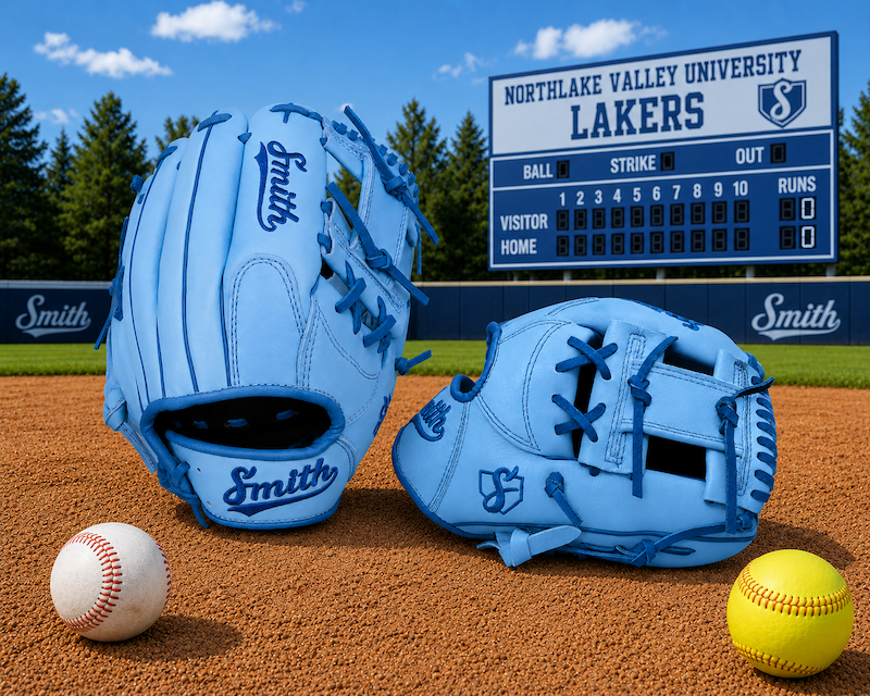 Smith FGIW-Baby Blue n Blue Baseball and Softball Glove