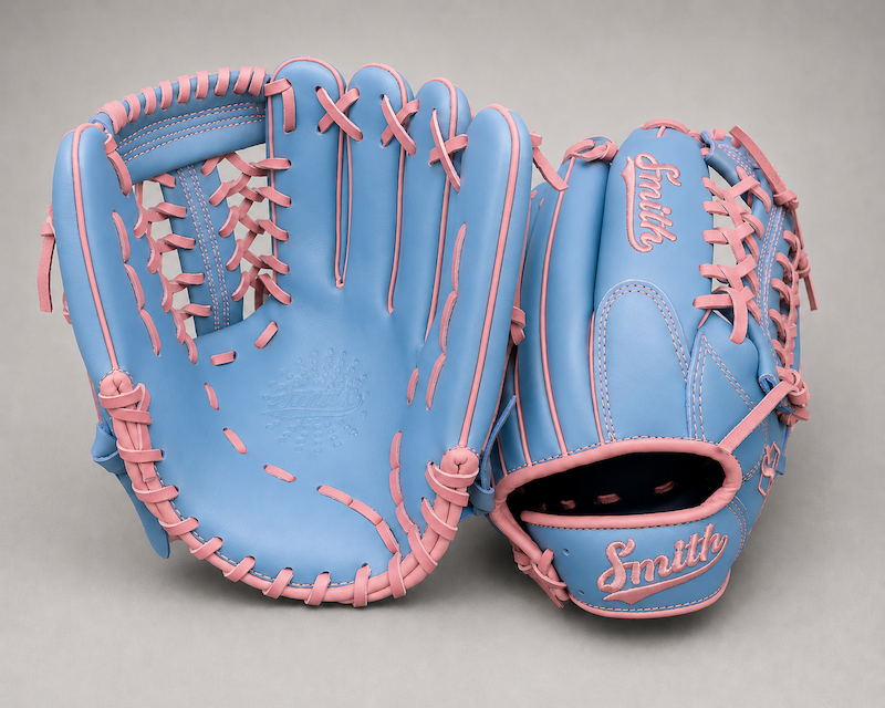 Smith FGNW-Baby Blue n Pink Baseball and Softball Glove