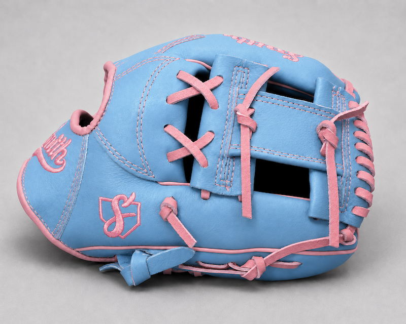 Smith FGIW-Baby Blue n Pink Baseball and Softball Glove