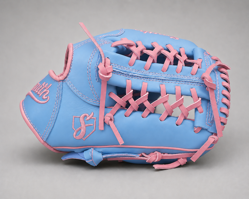 Smith FGNW-Baby Blue n Pink Baseball and Softball Glove