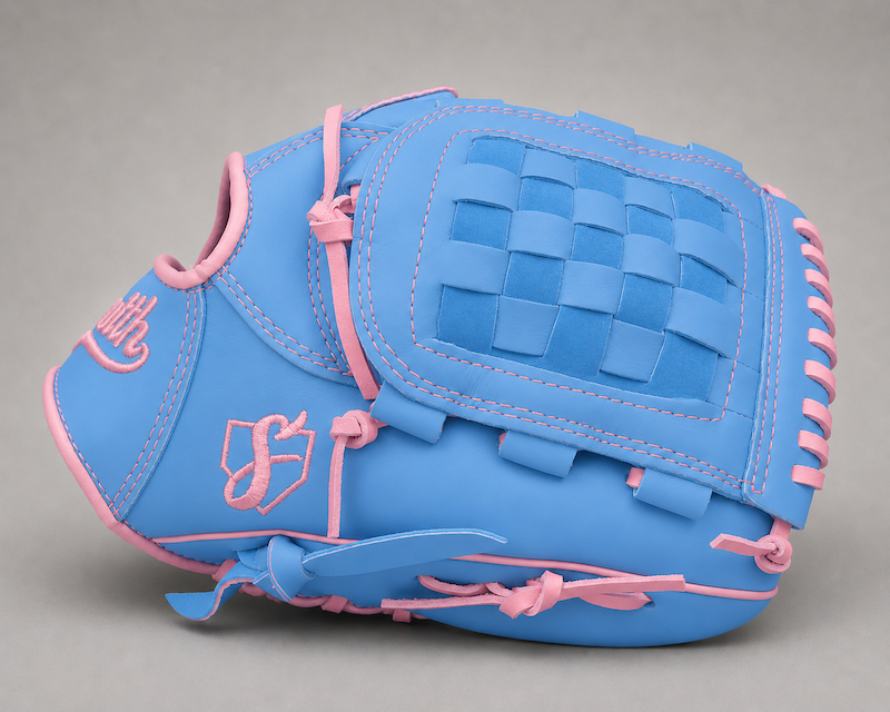 Smith FGBW-Baby Blue n Pink Baseball and Softball Glove
