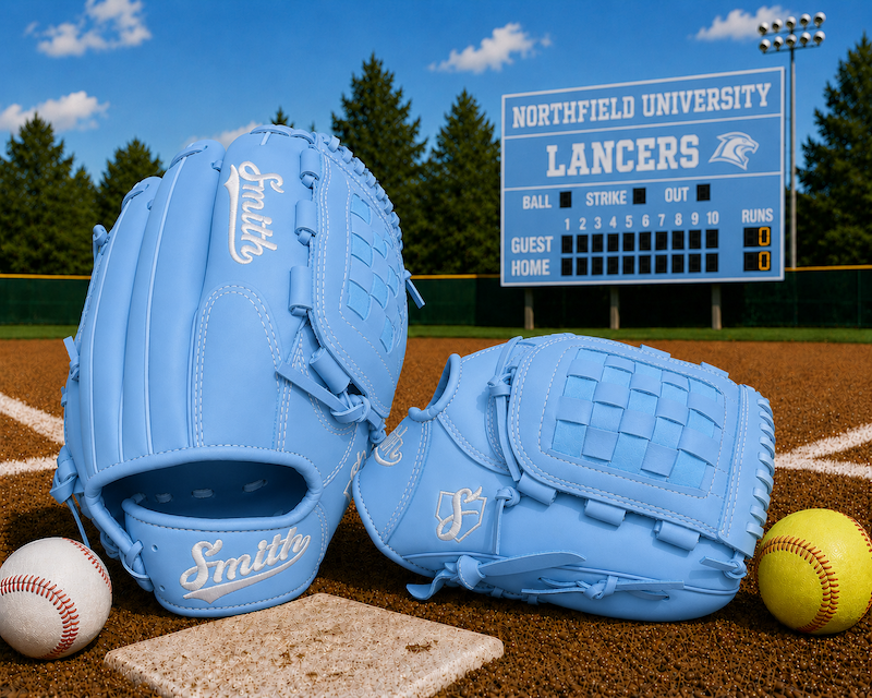Smith FGBW-Baby Blue n White Baseball and Softball Glove