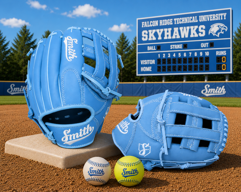 Smith FGHW-Baby Blue n White Baseball and Softball Glove