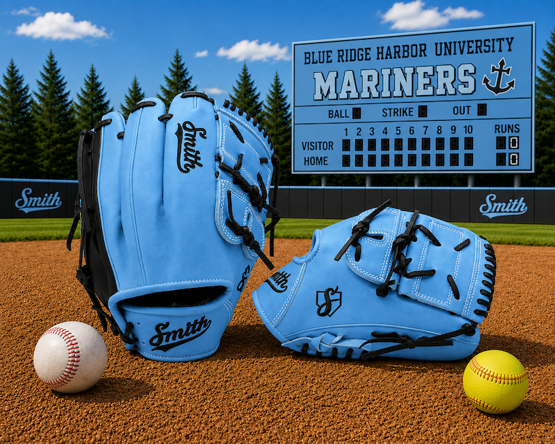 Smith FG2PW-Baby Blue n Black Baseball and Softball Glove