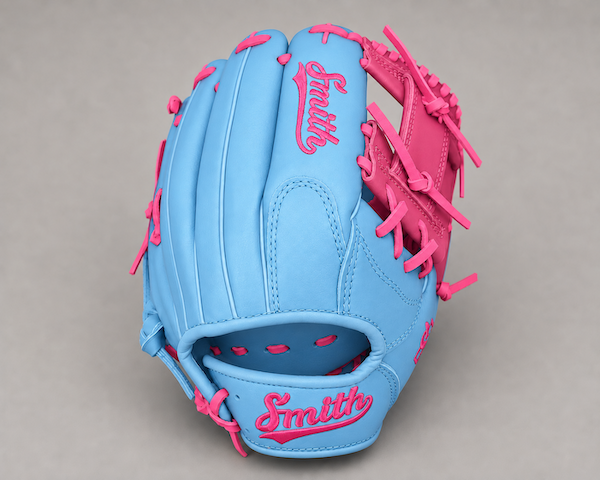 Smith FGIW-Baby Blue n Pink Web Baseball and Softball Glove