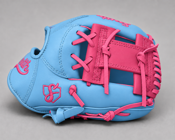 Smith FGIW-Baby Blue n Pink Web Baseball and Softball Glove