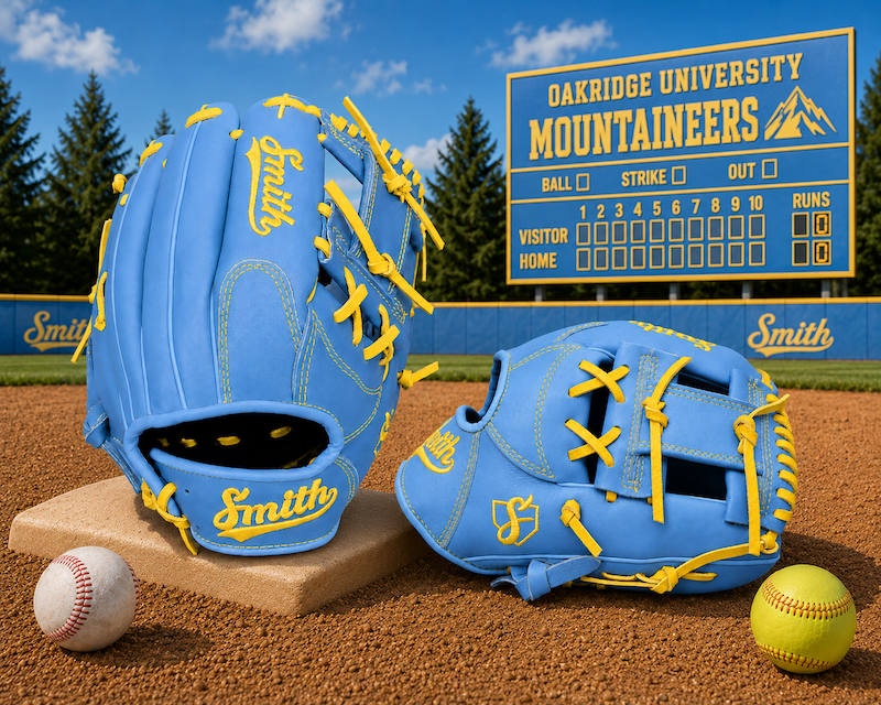 Smith FGIW-Baby Blue n Yellow Baseball and Softball Glove