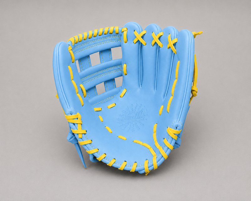 Smith FGHW-Baby Blue n Yellow Baseball and Softball Glove
