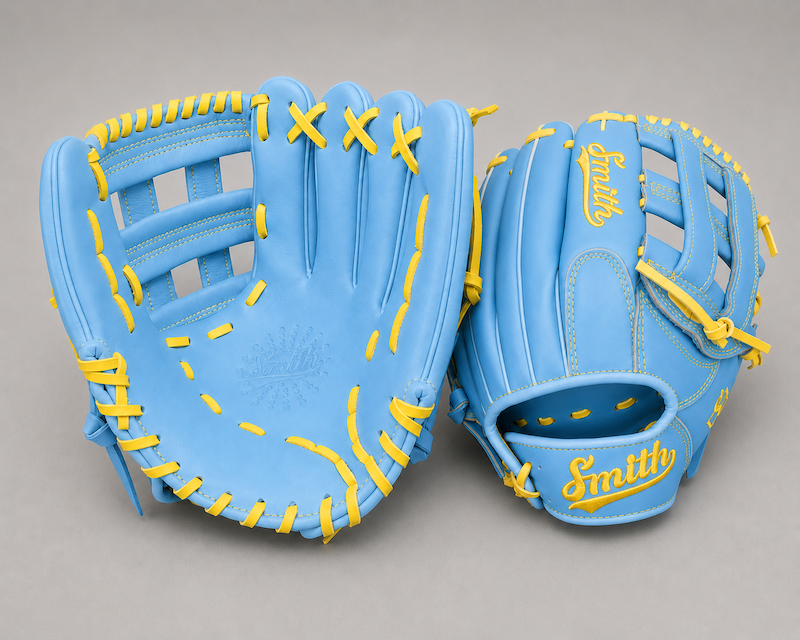 Smith FGHW-Baby Blue n Yellow Baseball and Softball Glove
