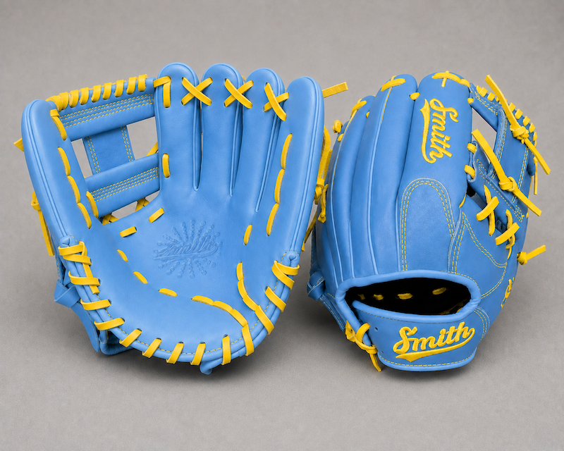 Smith FGIW-Baby Blue n Yellow Baseball and Softball Glove