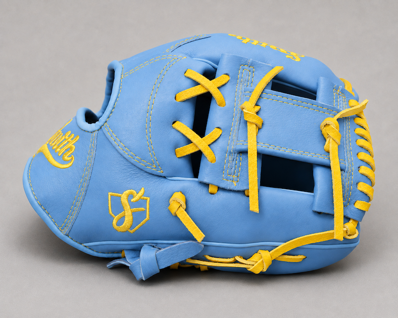Smith FGIW-Baby Blue n Yellow Baseball and Softball Glove