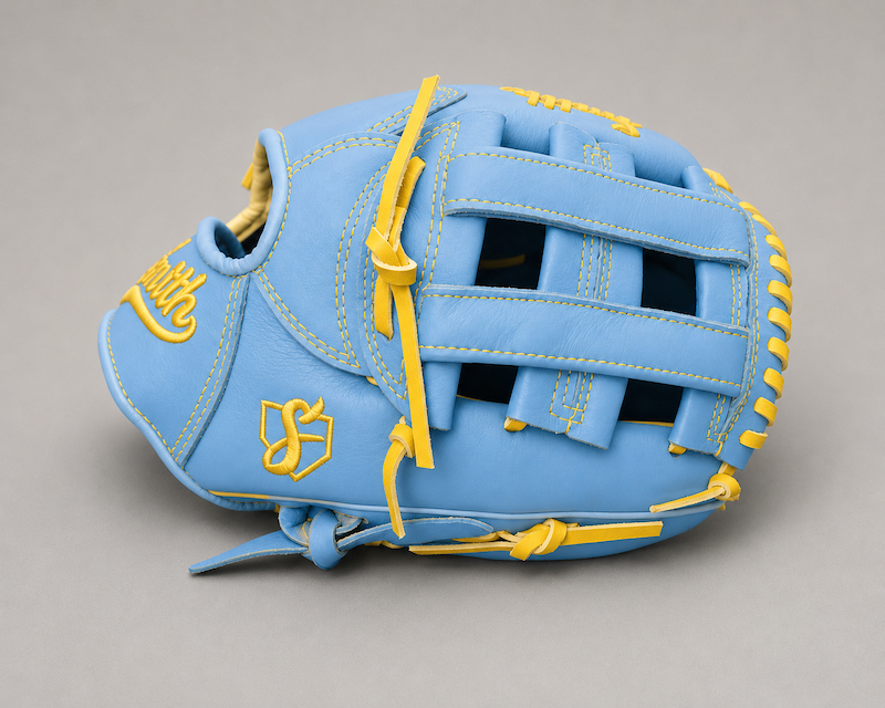 Smith FGHW-Baby Blue n Yellow Baseball and Softball Glove