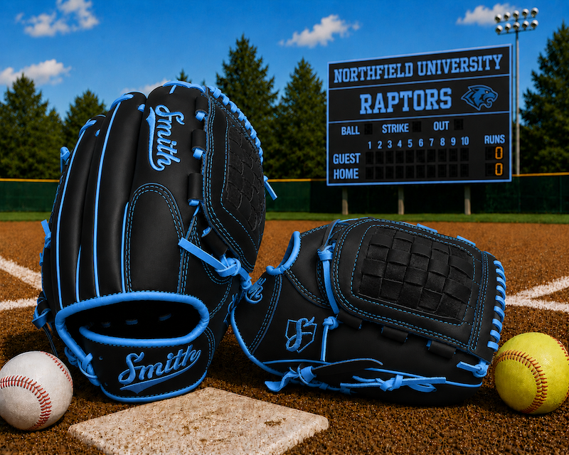 Smith FGBW-Black n Baby Blue Baseball and Softball Glove