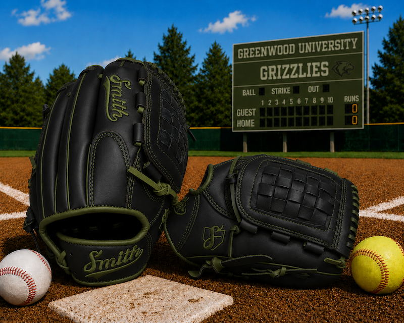 Smith FGBW-Black n Green Baseball and Softball Glove