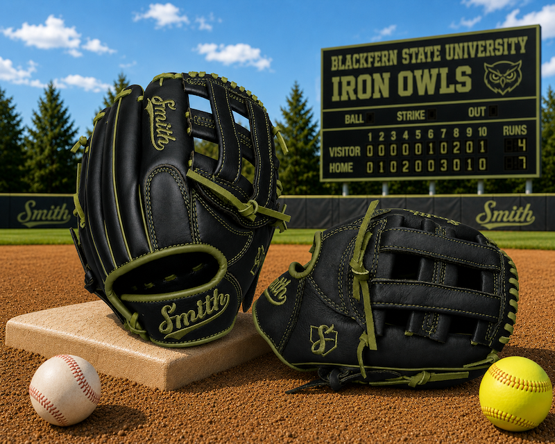 Smith FGHW-Black n Green Baseball and Softball Glove