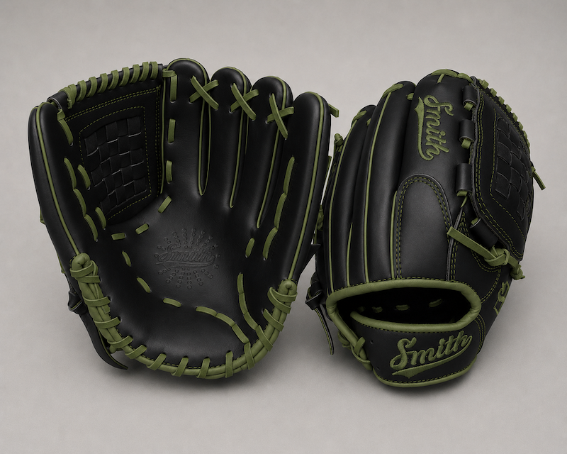 Smith FGBW-Black n Green Baseball and Softball Glove