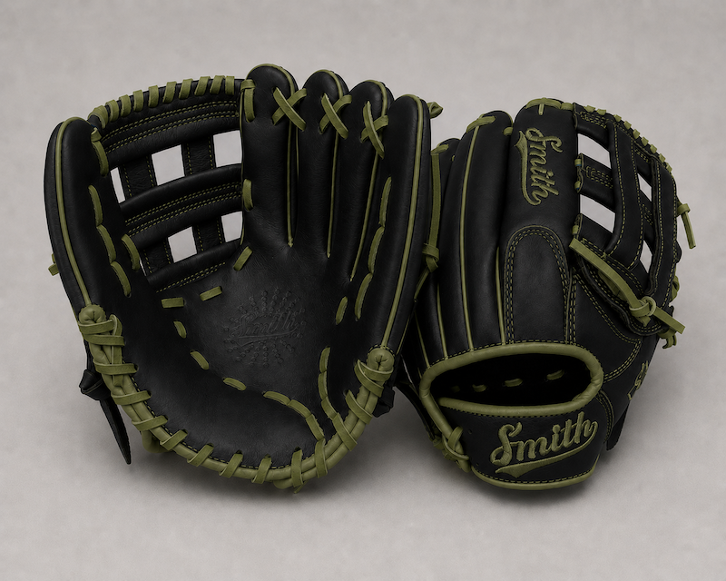 Smith FGHW-Black n Green Baseball and Softball Glove