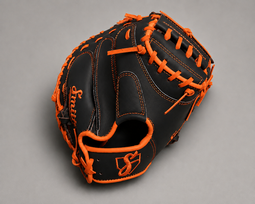 Smith BBCM-Black n Orange (Baseball Catchers Glove)