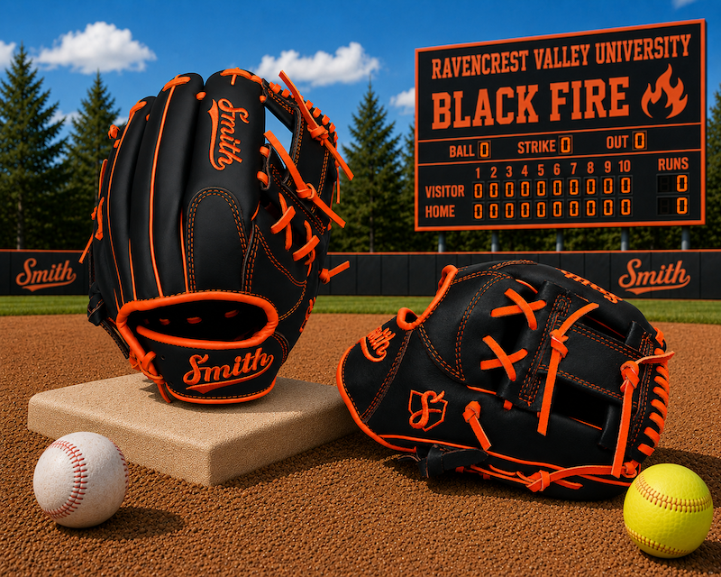 Smith FGIW-Black n Orange Baseball and Softball Glove