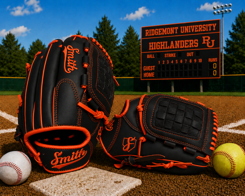 Smith FGBW-Black n Orange Baseball and Softball Glove
