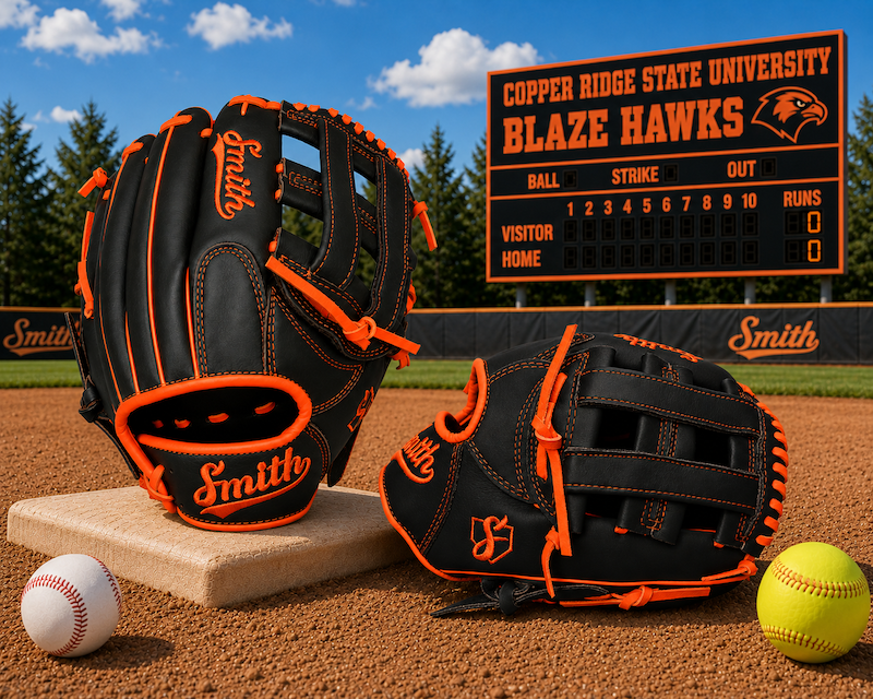 Smith FGHW-Black n Orange Baseball and Softball Glove