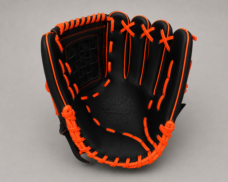 Smith FGBW-Black n Orange Baseball and Softball Glove