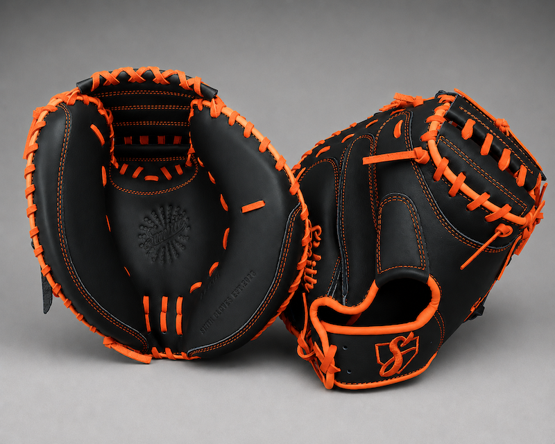Smith BBCM-Black n Orange (Baseball Catchers Glove)