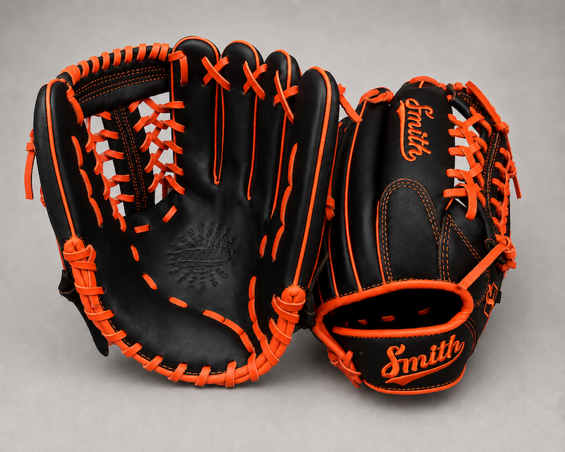 Smith FGNW-Black n Orange Baseball and Softball Glove
