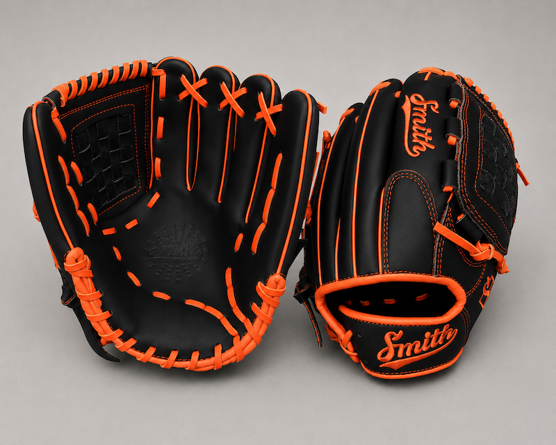 Smith FGBW-Black n Orange Baseball and Softball Glove