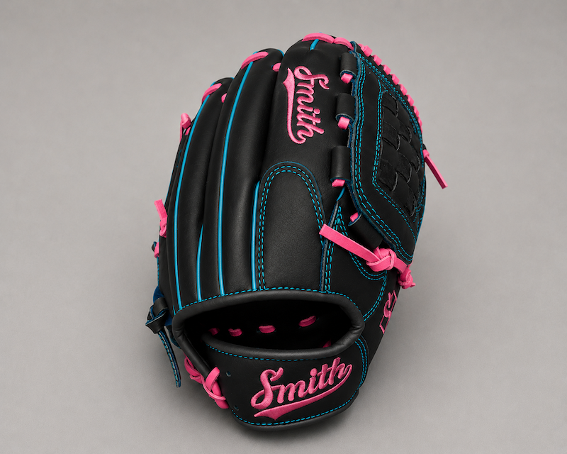 Smith FGBW-Black n Pink n Blue Baseball and Softball Glove