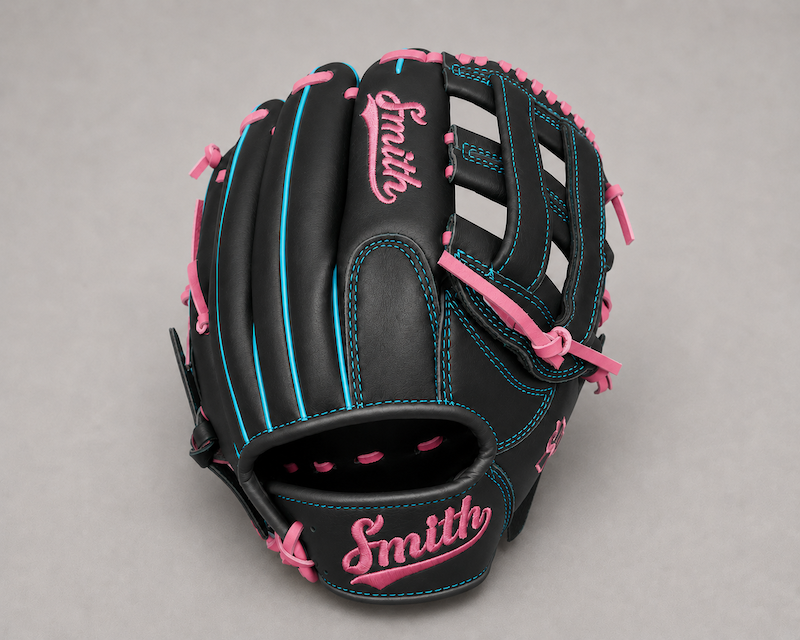 Smith FGHW-Black Pink n Blue Baseball and Softball Glove