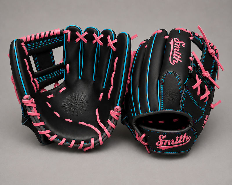 Smith FGIW-Black Pink n Blue Baseball and Softball Glove
