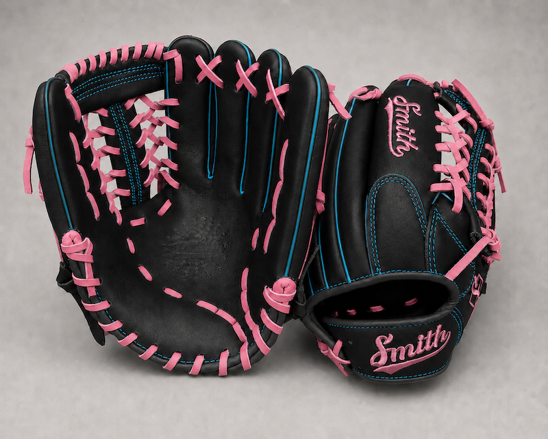 Smith FGNW-Black Pink n Blue Baseball and Softball Glove