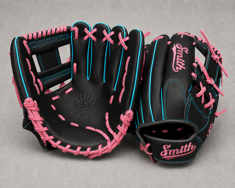 Smith FGIW-Black Pink n Blue Baseball and Softball Glove