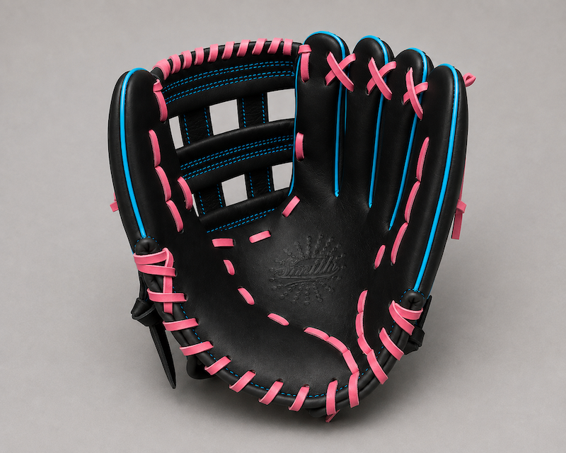 Smith FGHW-Black Pink n Blue Baseball and Softball Glove