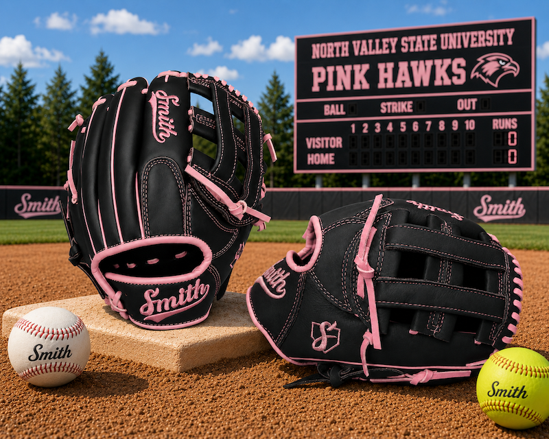 Smith FGHW-Black n Pink Baseball and Softball Glove