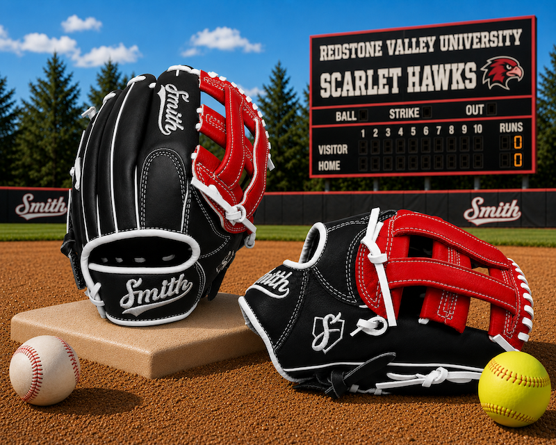 Smith FGHW-Black Red n White Baseball and Softball Glove