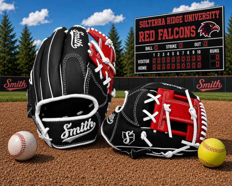 Smith FGIW-Black Red n White Baseball and Softball Glove