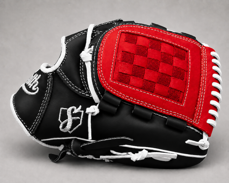 Smith FGBW-Black Red n White Baseball and Softball Glove