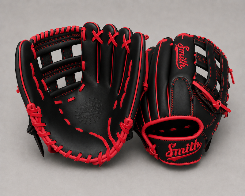 Smith FGHW-Black n Red Baseball and Softball Glove