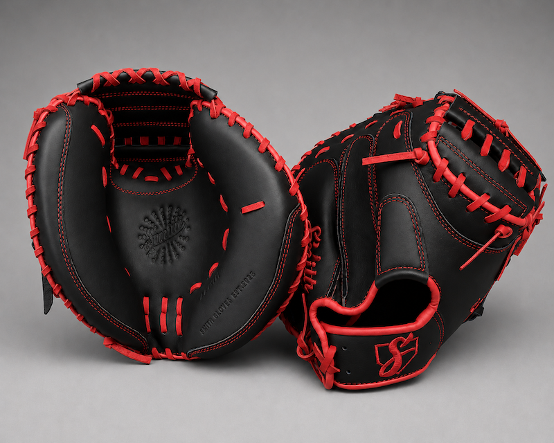 Smith BBCM-Black n Red (Baseball Catchers Glove)