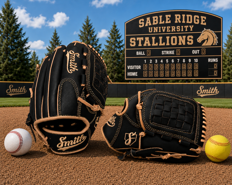 Smith FGBW-Black n SaddleTan Baseball and Softball Glove
