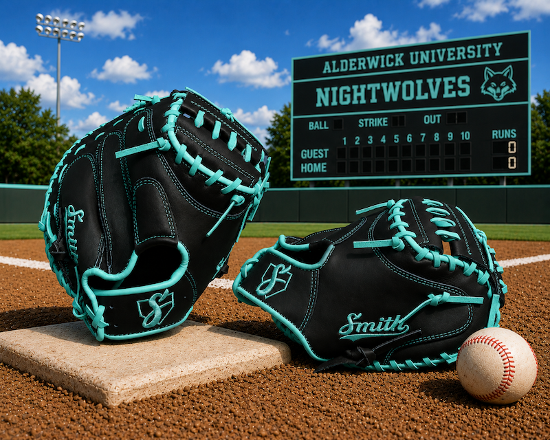Smith BCM-Black n Teal (Baseball Catchers Mitt)