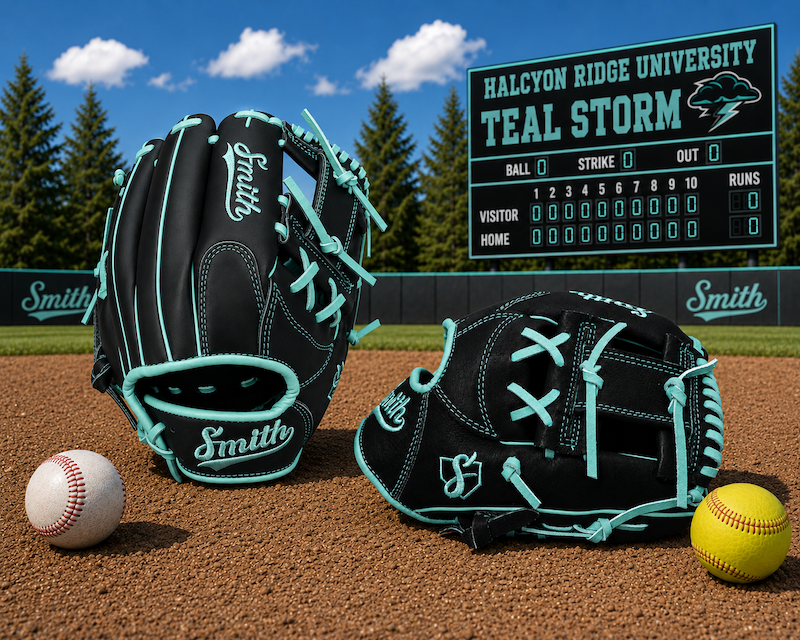 Smith FGIW-Black n Teal Baseball and Softball Glove