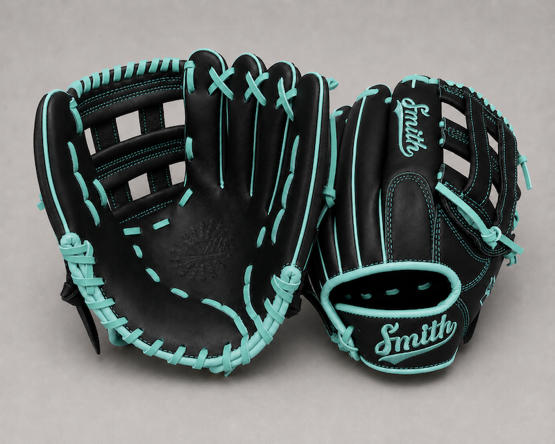 Smith FGHW-Black n Teal Baseball and Softball Glove
