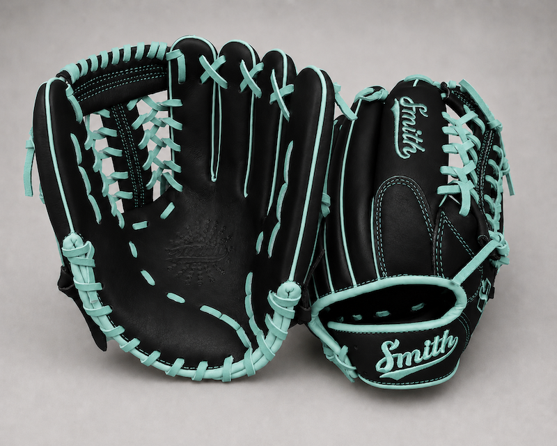 Smith FGNW-Black n Teal Baseball and Softball Glove
