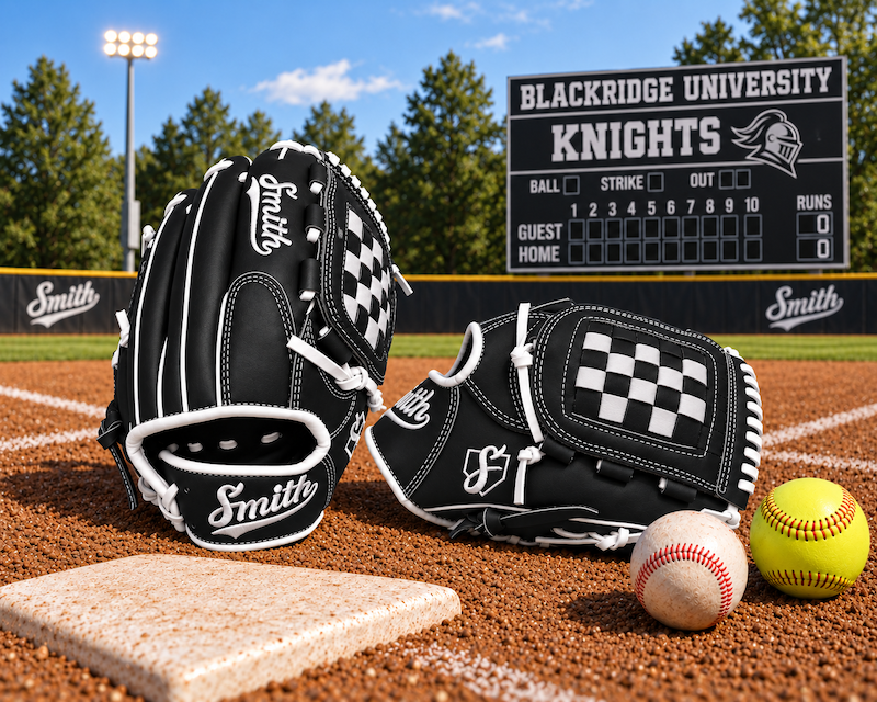 Smith FGBW-Black n White Checkerboard Baseball and Softball Glove