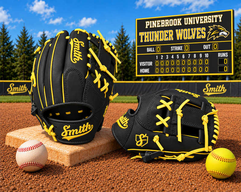Smith FGIW-Black n Yellow Baseball and Softball Glove