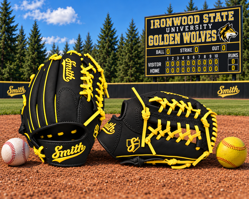 Smith FGNW-Black n Yellow Baseball and Softball Glove